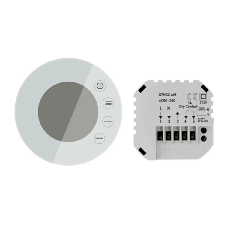 X 7H Tuya Smart Wifi Thermostaat Temperatuurregelaar Voor Lcd-Scherm Intelligente Thermostaat Compatibel