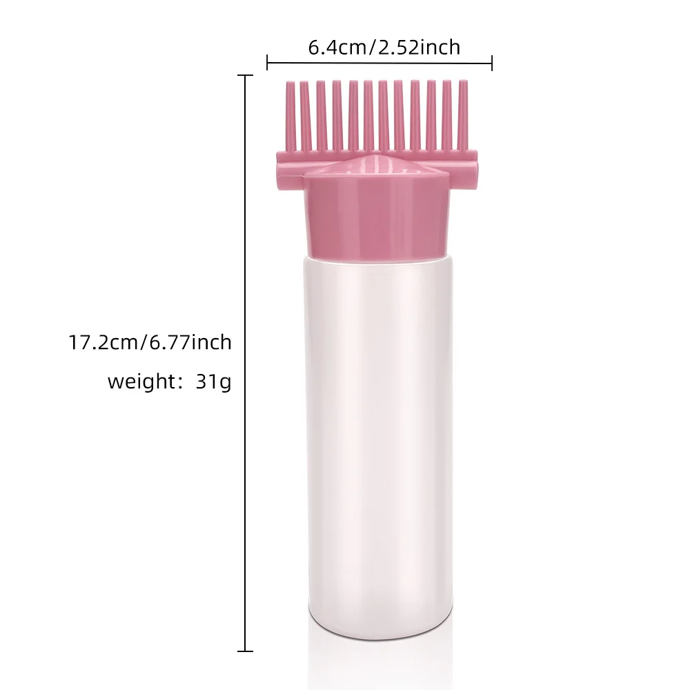 100Pcs 【Hot sales】Hair dye bottle with tooth comb bottle Dye hair care salon home beauty hair supplies tools RX