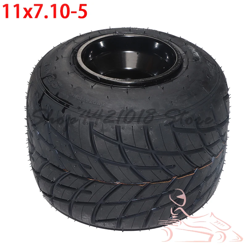 Used for racing kart tires 5 inch  11x7.10-5 anti-skid rain  tubeless  with wheel accessories