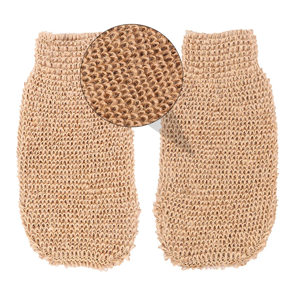 Ramie Jute Bath Scrub Gloves Bath Shower Sauna Scrubber Gloves Shower Scrubber Body