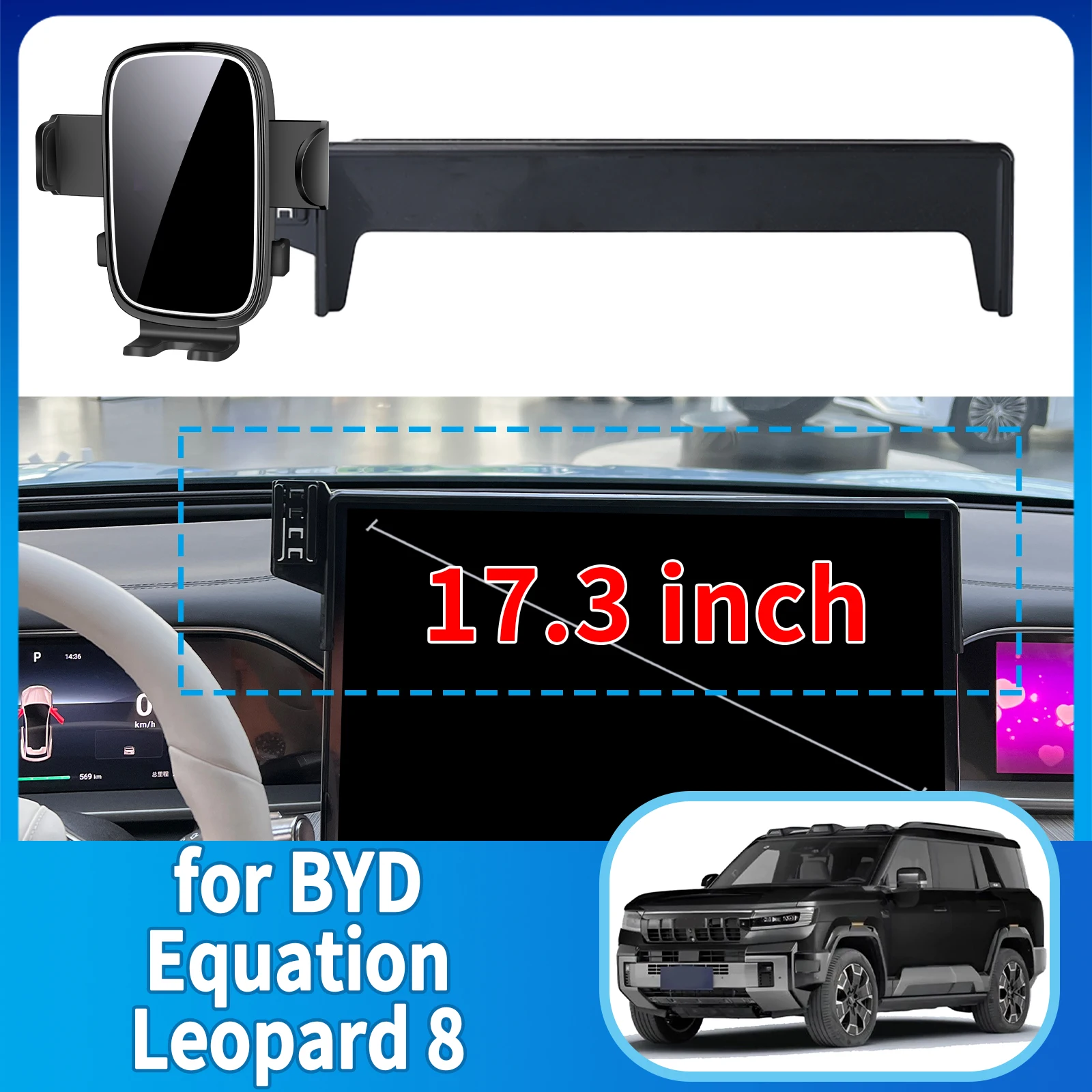 

fit for BYD Equation Leopard 8 2025 2024 Phone Holder, Dashboard Screen Mount Bracket Easy Installation​​ Car accessoires