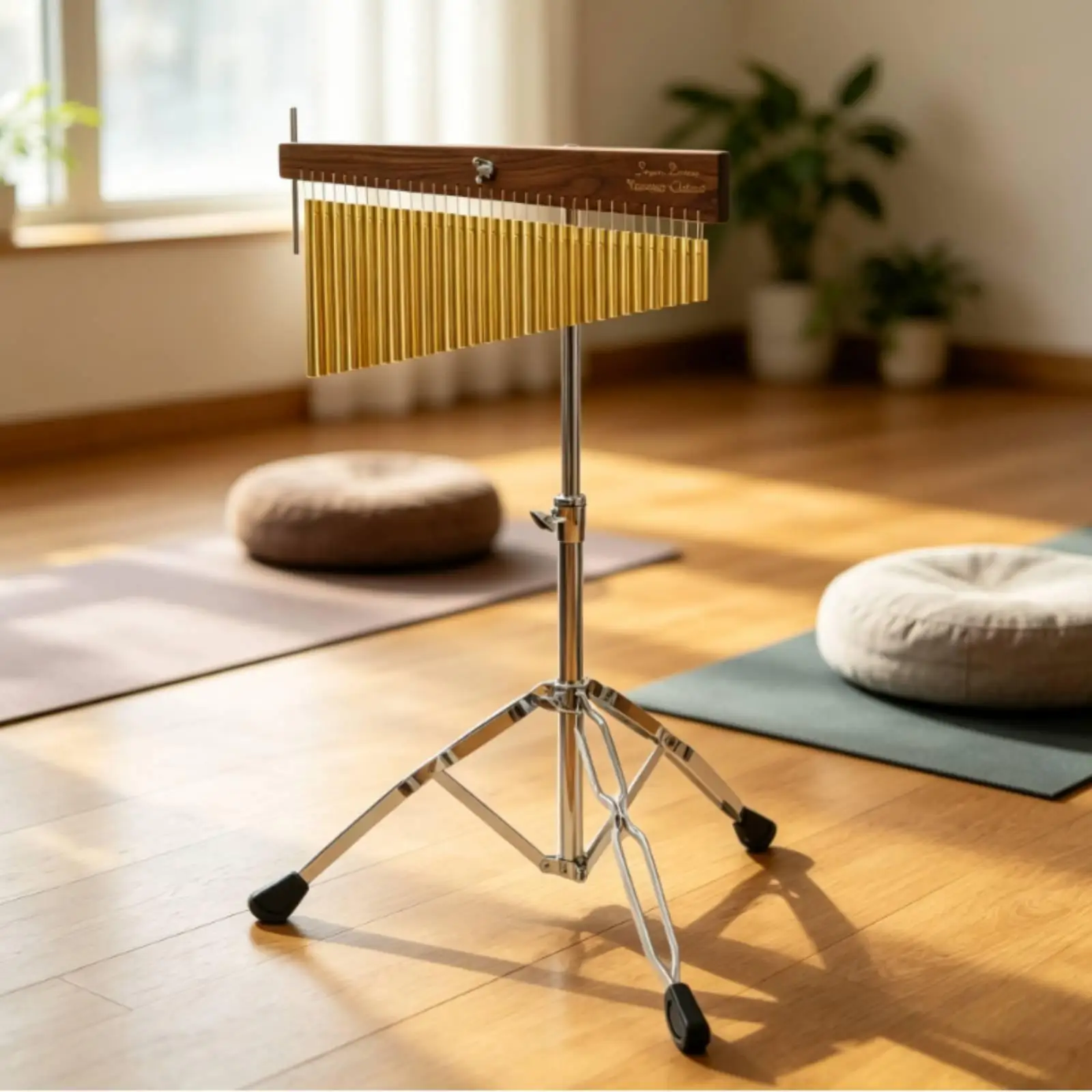 36-Tone Wind Chime with Stand Three-Legged Single-Row Bar Chimes Hand-Played
