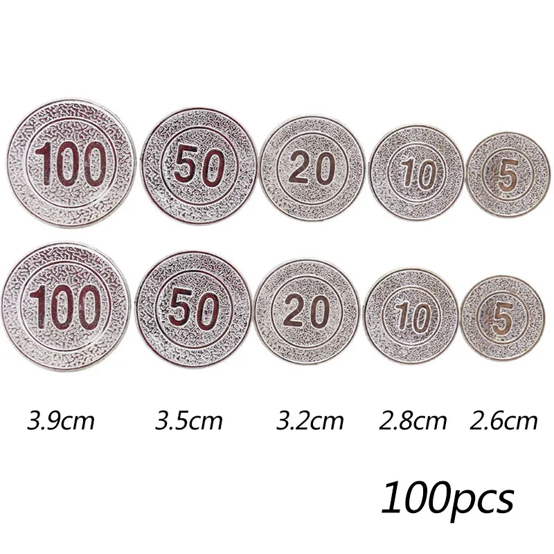 100 Monedas De Oro Pirata – Monedas De Plástico Con Relieve Detallado, Ideales Para Búsquedas Del Tesoro Y Juegos De Rol Infantiles