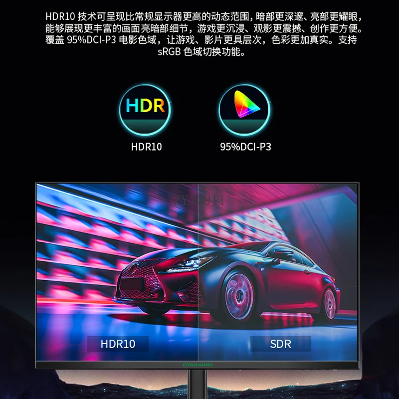 *28 Zoll 4K144Hz IPS Wide Color Gamut Dual HDMI2.1 mit Audio 1 ms Gaming-Monitor