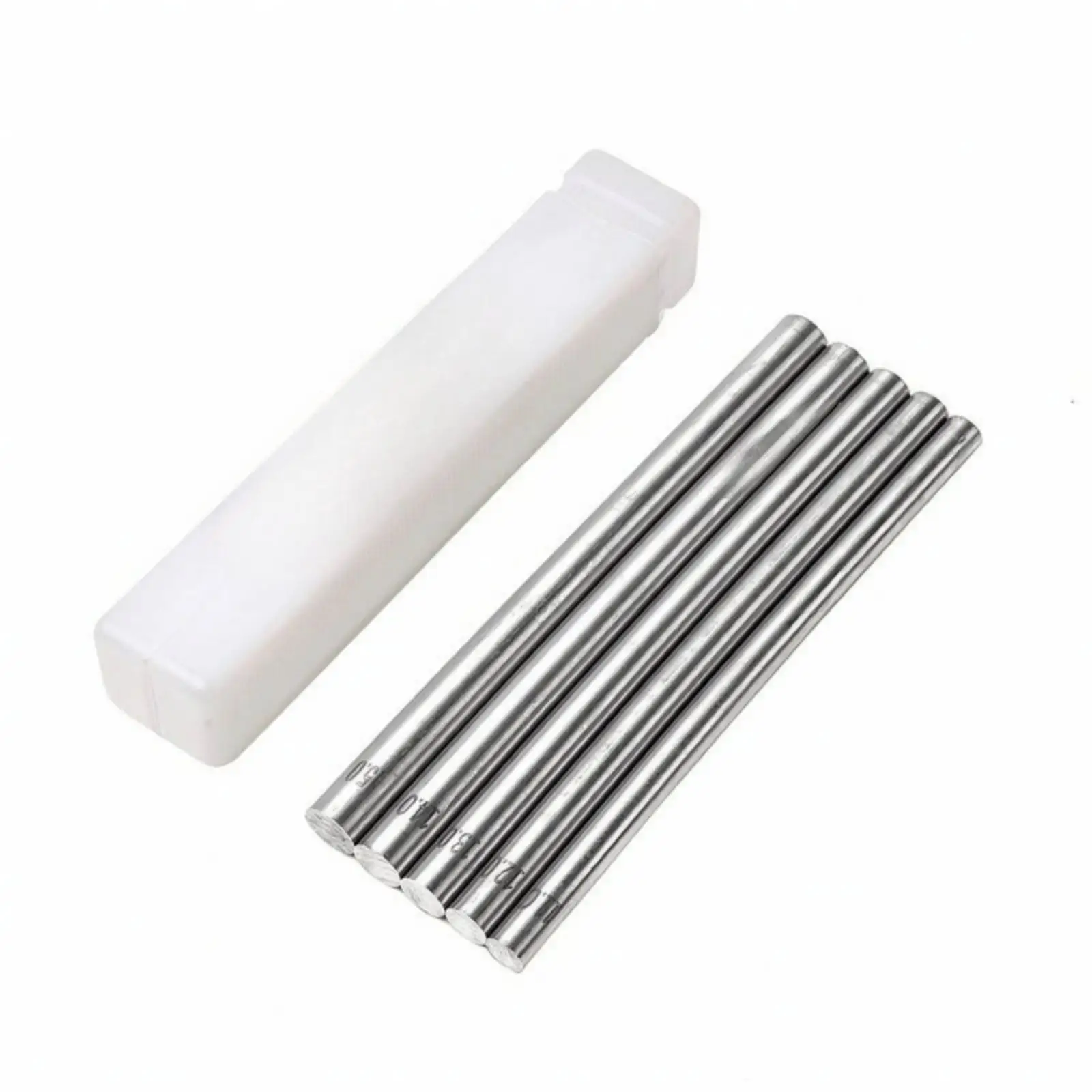 5 Pieces Wire-Winding Rod Set with Safekeeping Storage Case Smooth Stainless Steel Wire Forming Rod Set Polished Jewelry-Making