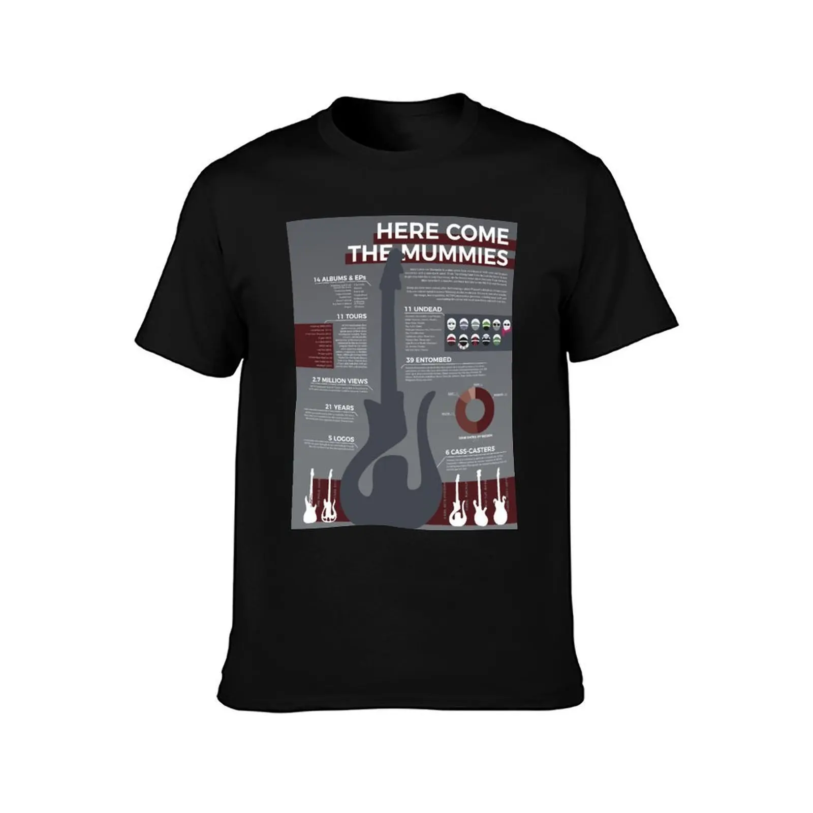 Infographic: Here Come the Mummies T-Shirt Anti-Wrinkle Short Sleeve T-Shirt