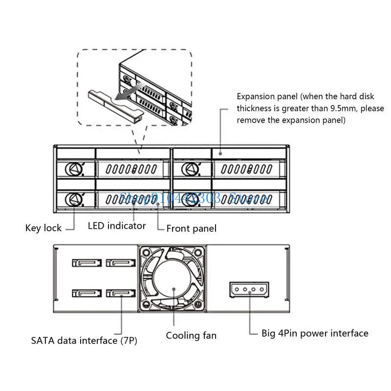 L4MD الألومنيوم القرص الصلب محول حامل قوس للكمبيوتر 4x2.5 بوصة SSD قفص #2
