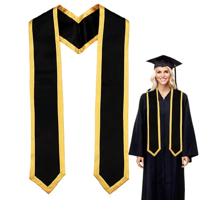 Graduation Shawl Graduation Stole Sash Plain Adult 2023 Angled End Congratulations Graduation Sash For Women Adult Men High