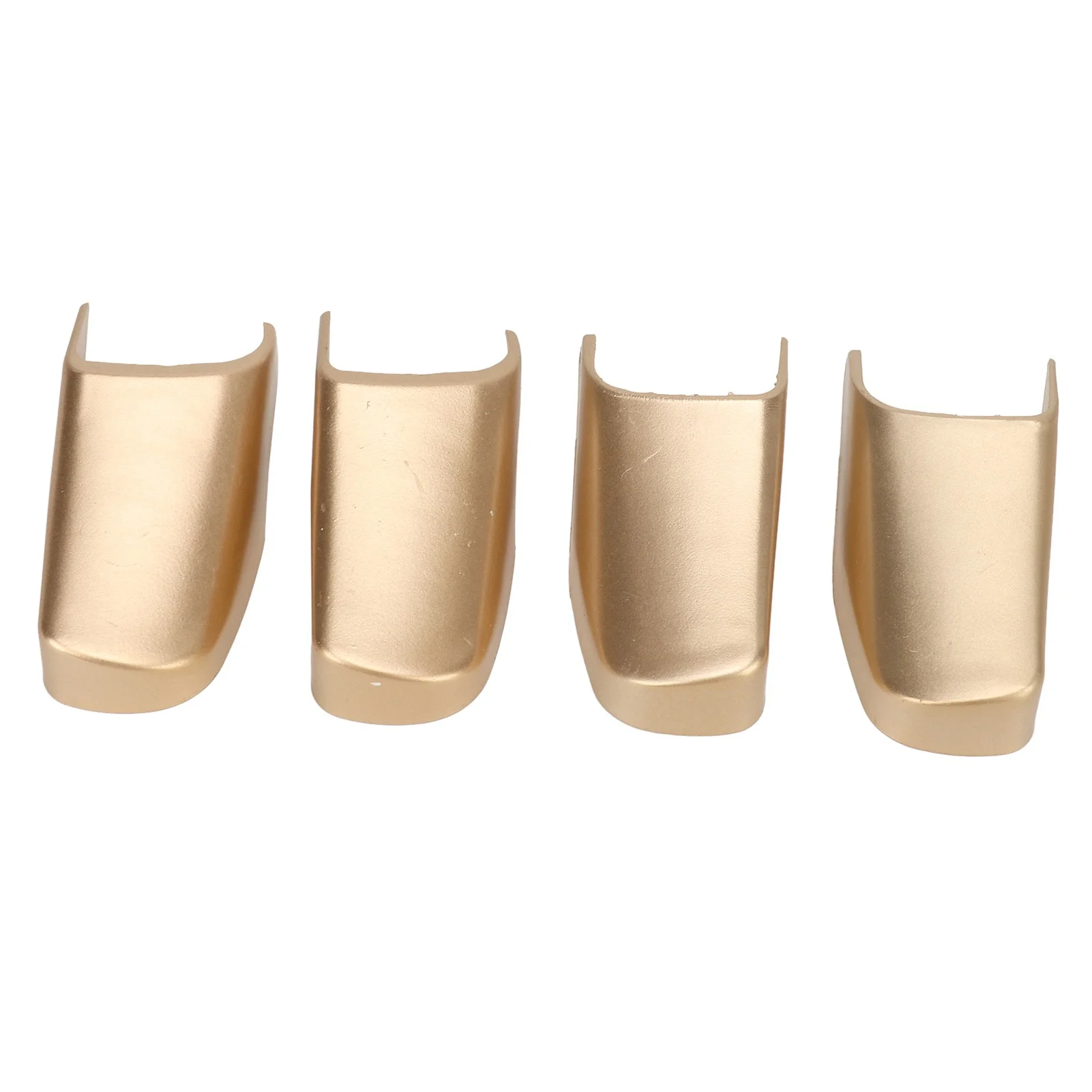 4PCS Door Pull Strap End Cap Light Gold ABS Plastic Luxury Scratch Resistant for Town Car 2003 to 2011