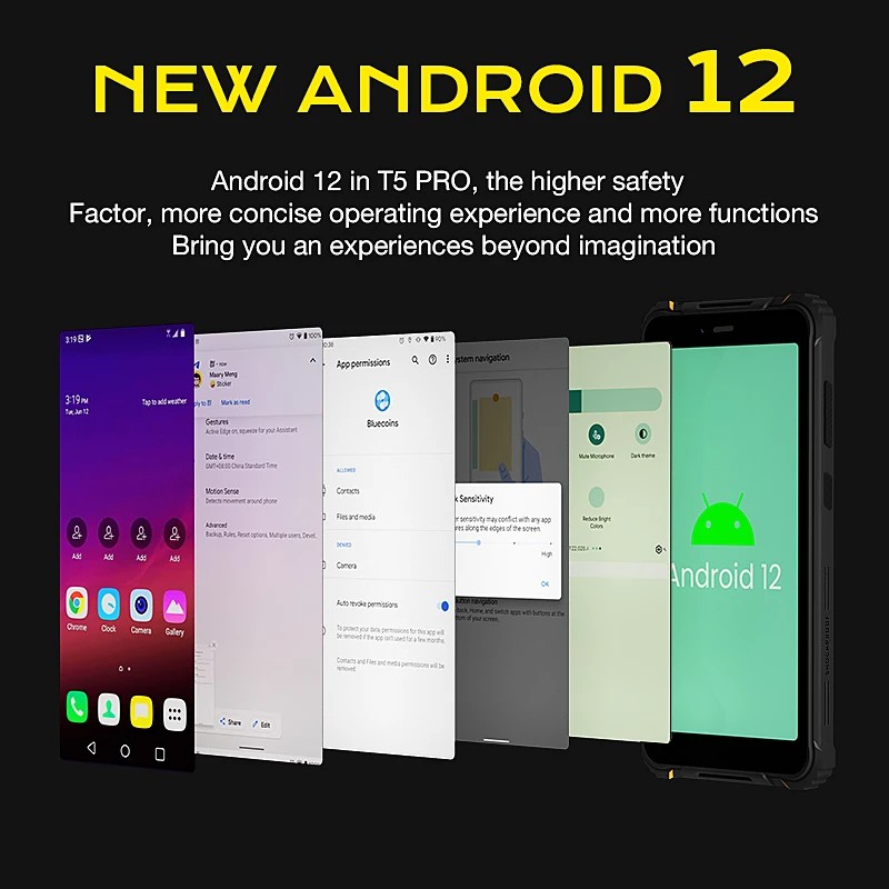 Imagem -03 - Pro Smartphone 4g Robusto Android 12 os 6.0 Tela 4gb 32gb 7500mah Bateria Enorme 13mp Câmera Principal 2023 Mtk6761 Hotwav-t5