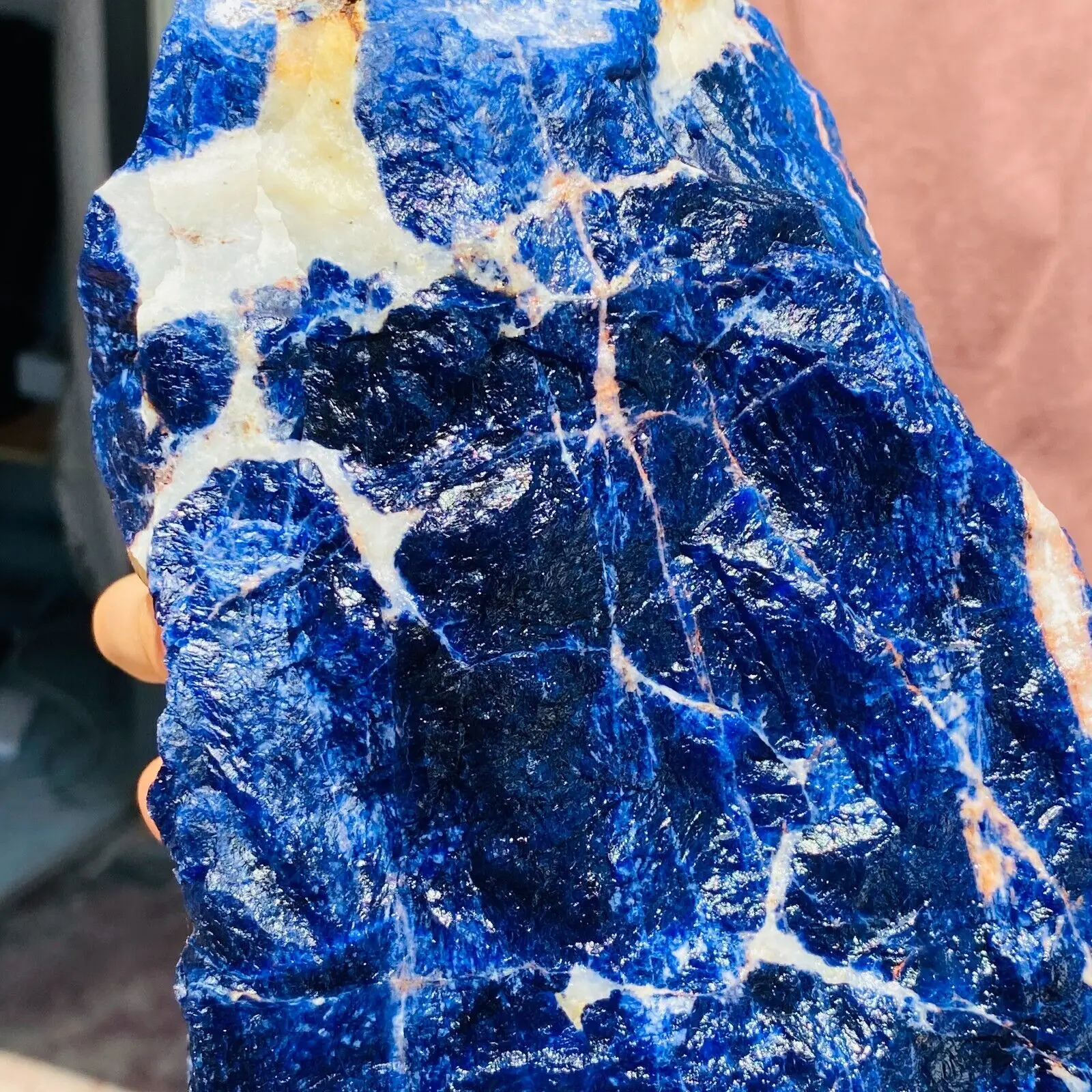 Large Blue Sodalite Rock Crystal Gemstone Healing Rough Mineral Specimen