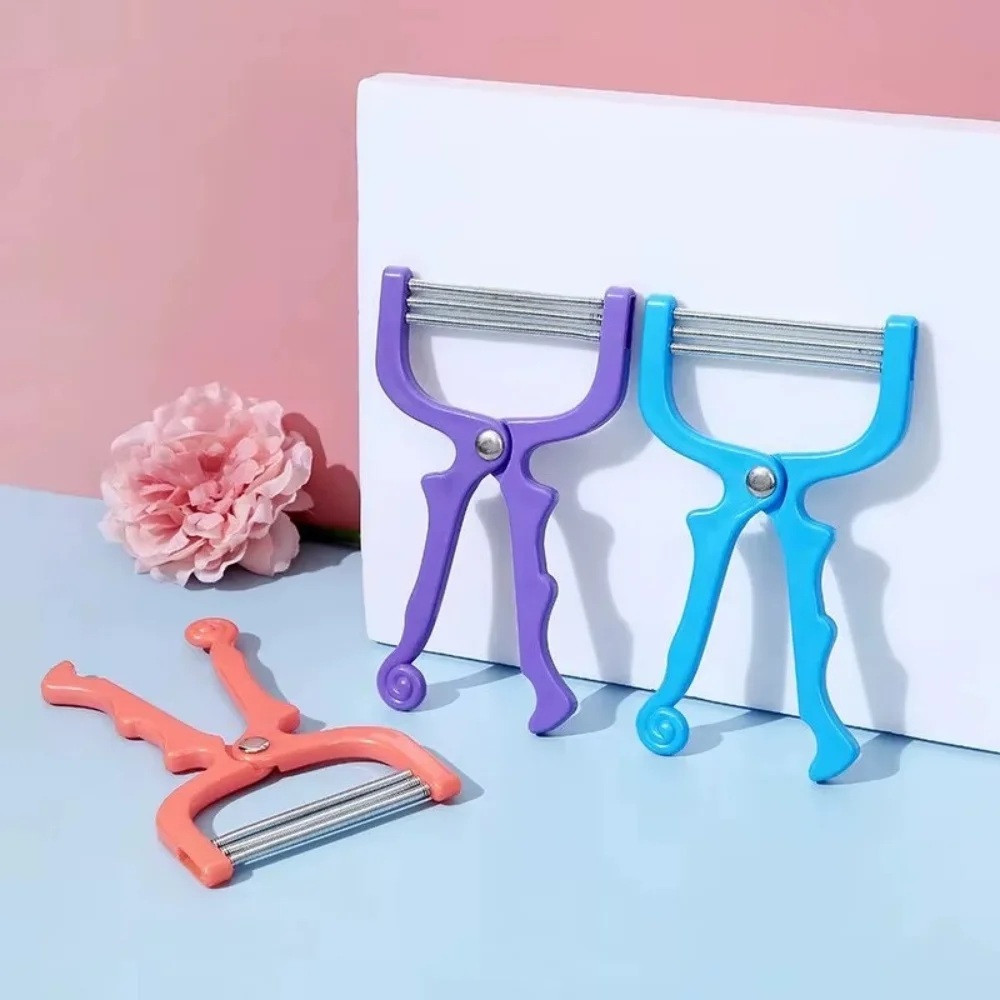 Depiladora Manual de Mano para Eliminar el Vello Facial, Herramienta de Depilación con Hilo para Mujeres Adultas, Depiladora de Belleza
