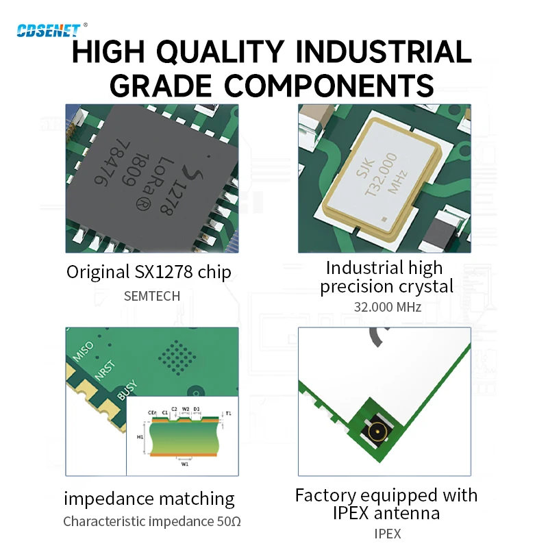 433MHz SX1278 Lora Wireless SPI Module CDSENET E32-400M33S 33dbm Long Distance 16KM PA LNA Low Power Industrial Grade