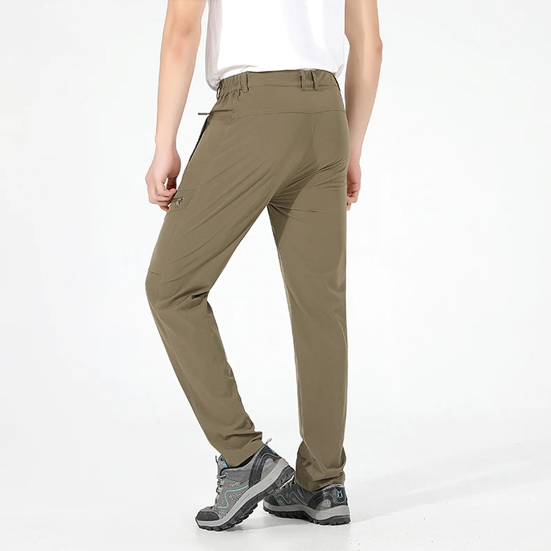 EUMERGX Herren-Sommer-Wanderhose, schnell trocknende, wasserdichte Cargohose, Outdoor-Stretch-Berghose für Camping, Klettern – Detail 19