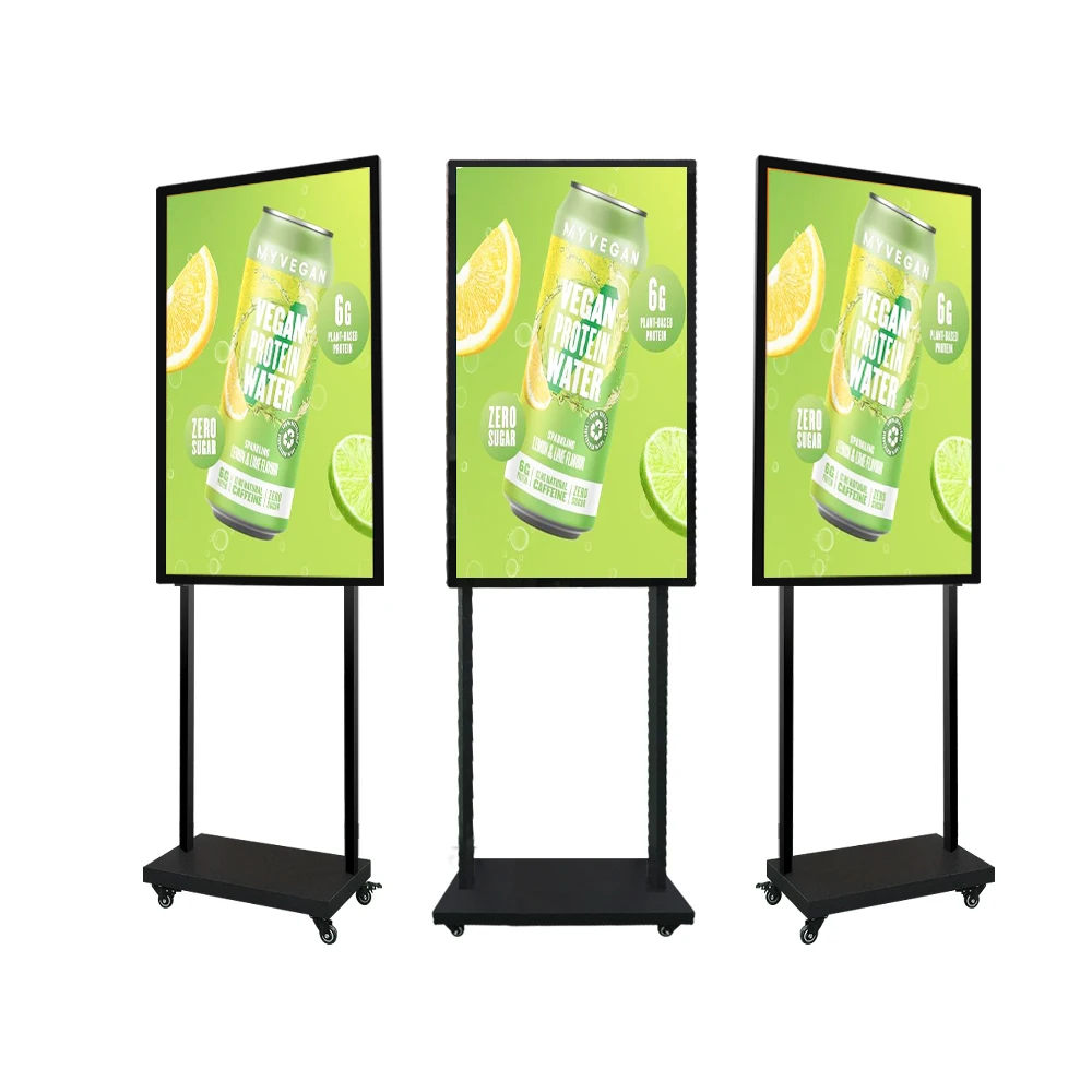 

Commercial Display Self Service Kiosk 49 Inch Panel Indoor Vertical High Resolution Screen Devise Floor Standing Digital Signage