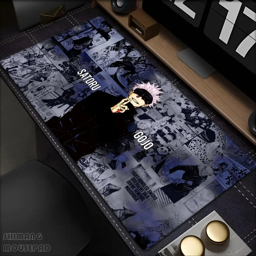 

Jujutsu Kaisen Mouse Pad Anime Carpet PC Gamer Computer Black White Keyboard Gaming Accessories Desk Mat Gojo Satoru XL Mousepad