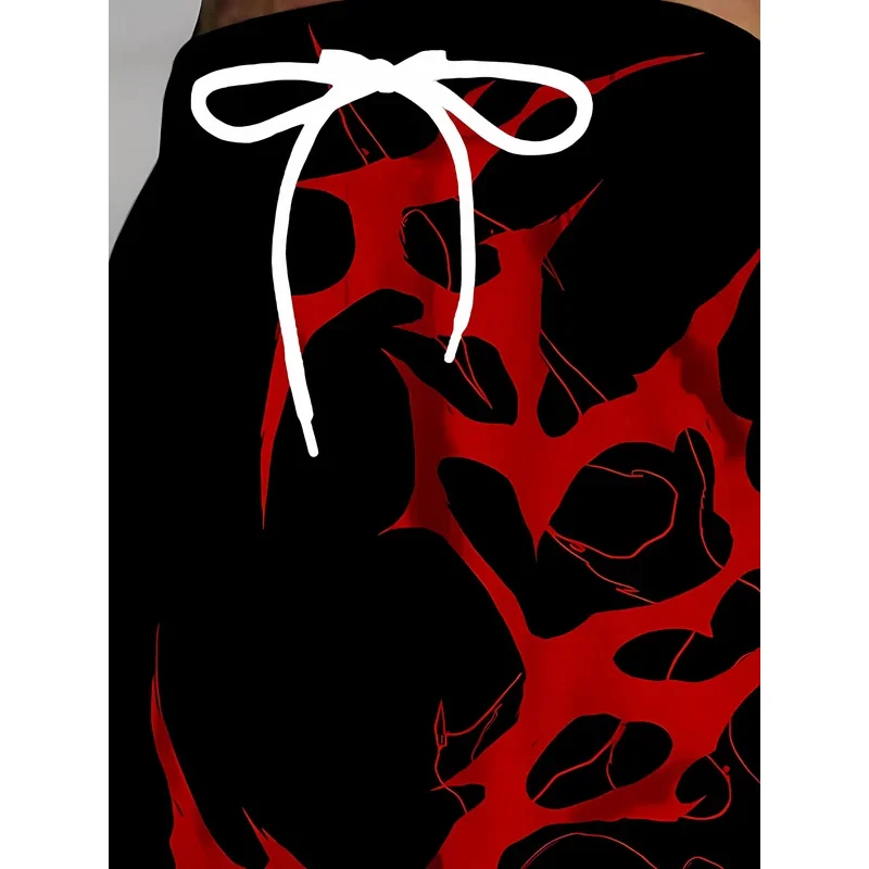 بنطال رياضي رجالي عصري غير رسمي جديد مطبوع ثلاثي الأبعاد لخريف 2026