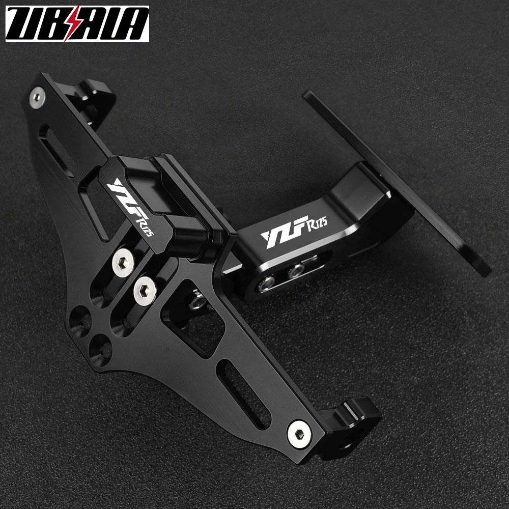 

FOR YAMAHA YZFR125 YZF-R125 YZF R125 2008-2018 2017 Motorcycle Adjustable License Plate Bracket Holder LED Turn Signal Lights