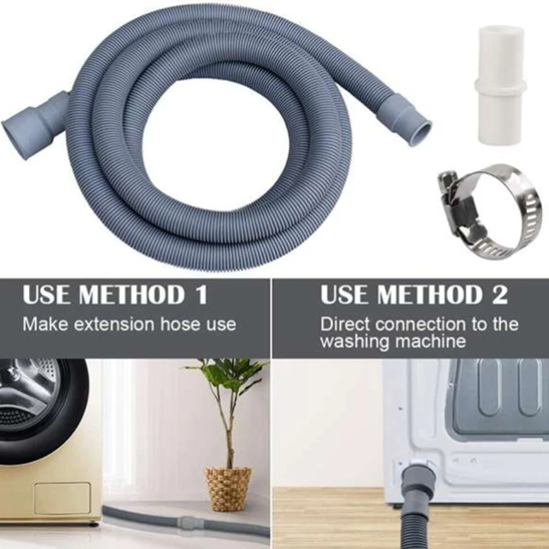 Automatic Drum Washing Machine Drain Pipe Drain Hose Fittings, 4