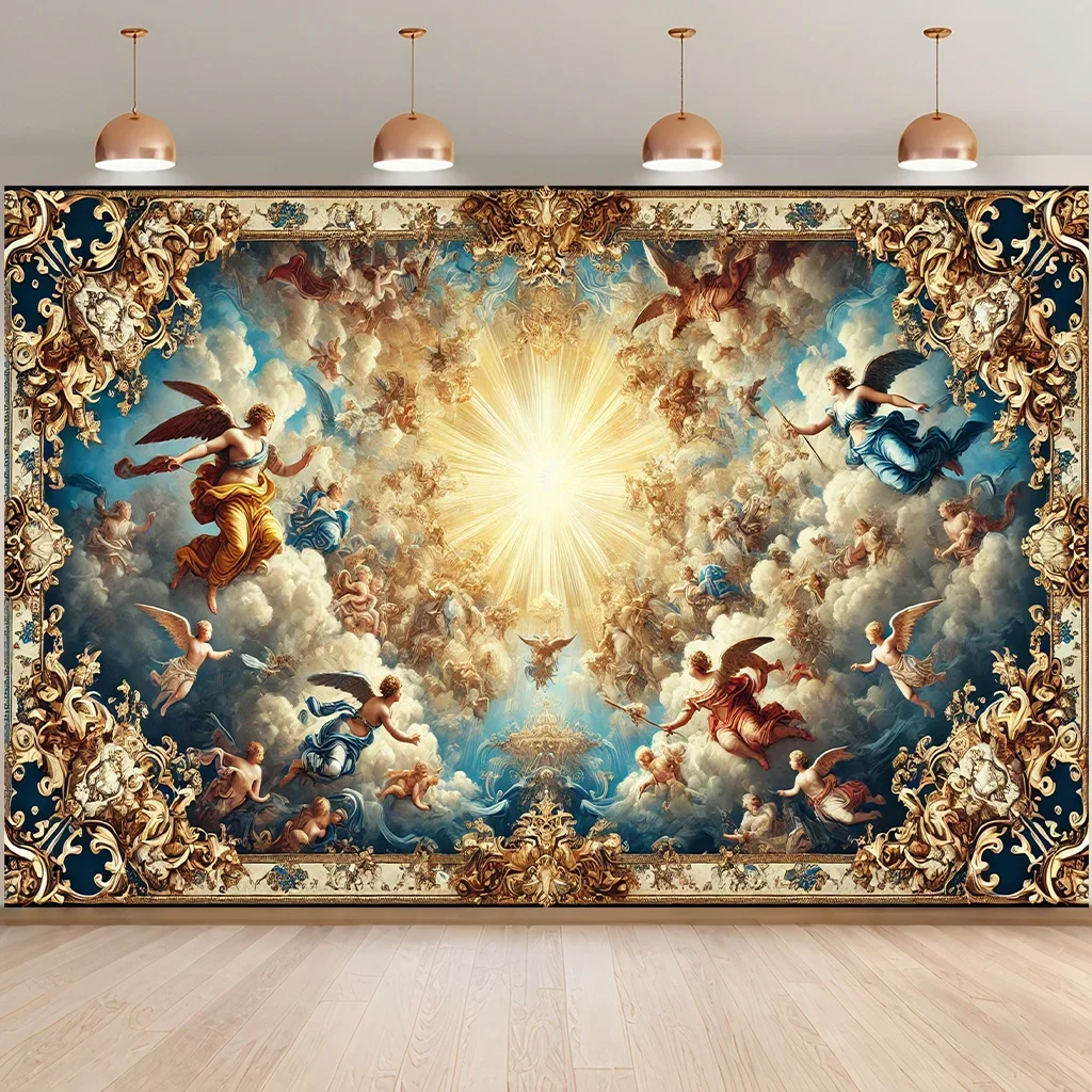 Heavenly Angels Tapestry - Perfect for Home Décor, Adding a Touch of Divine Beauty and Elegance to Your Living Space