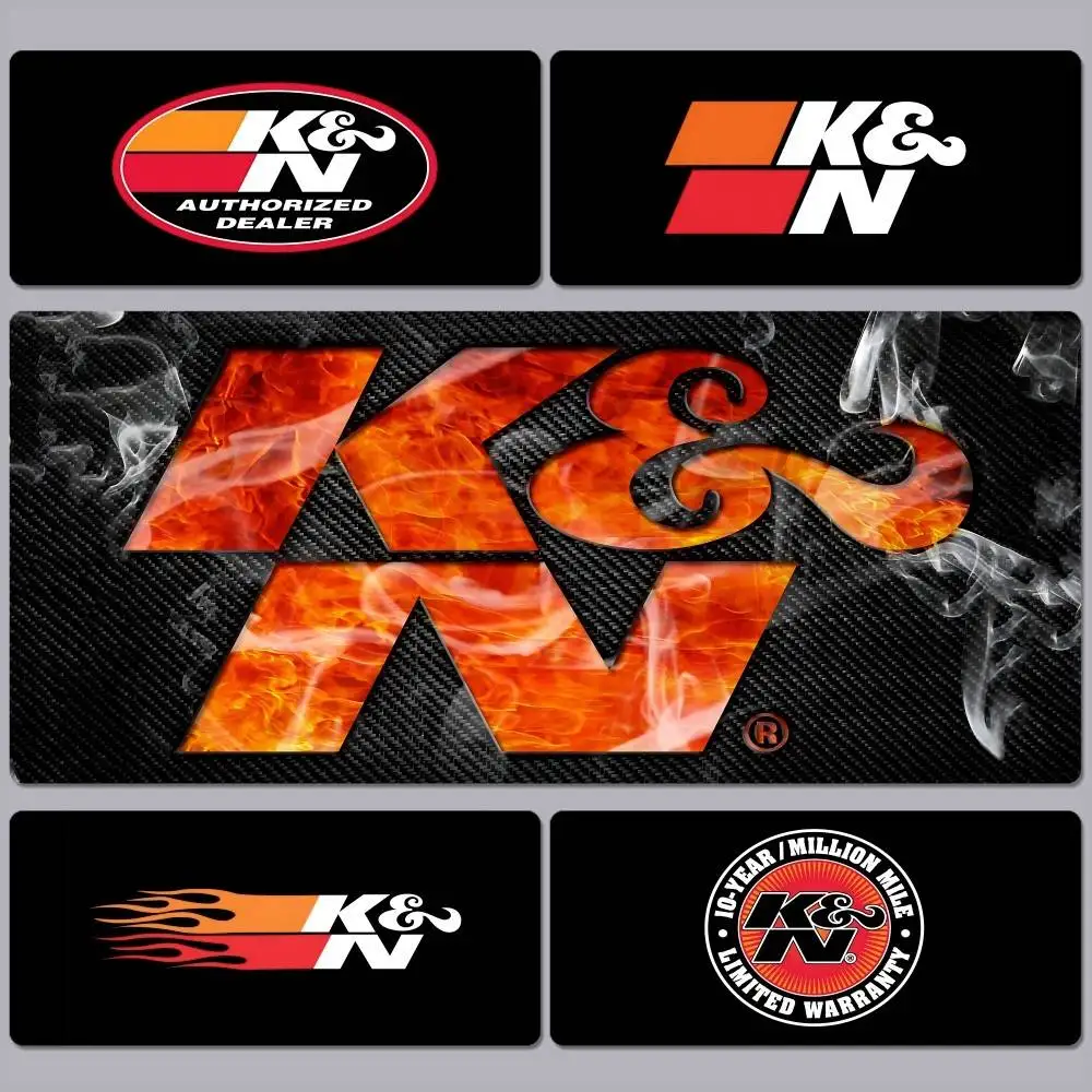 K N Cool Logo Game Animation Cartoon Anime Gaming Mouse Pad Keyboard Mouse Mats Desk Mat Accessories Desktop Mat