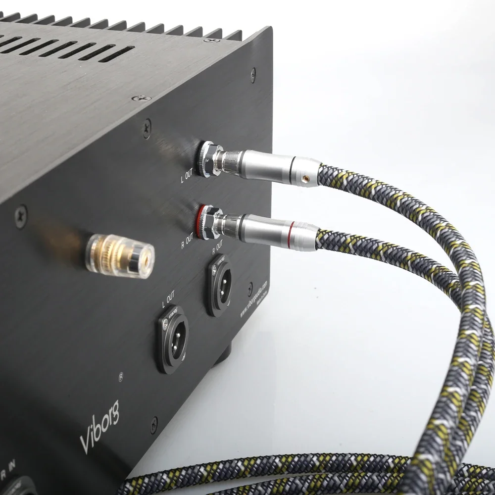 RCA TO RCA Audio Cable A52 HI-End 99.9999% OFC Copper Home Theater DVD 2RCA HIFI Cable CD Amplifier