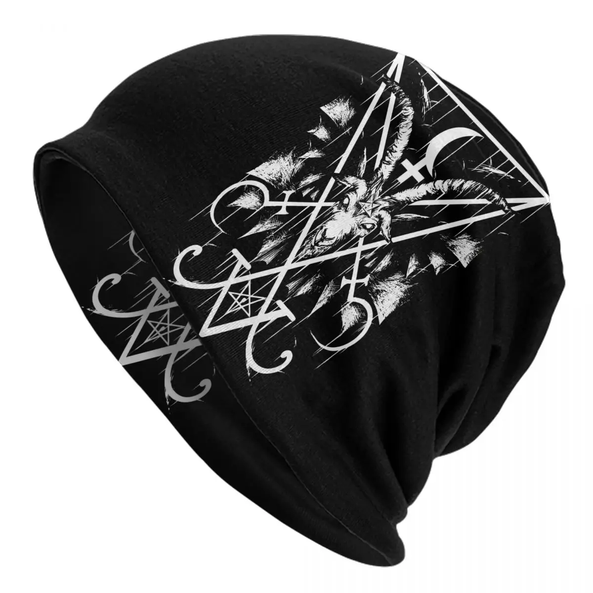 Baphomet Satan Lucifer Skullies Beanies Autumn Spring Hats SIGIL Thin Bonnet Hipster Caps Men Women's Earmuffs