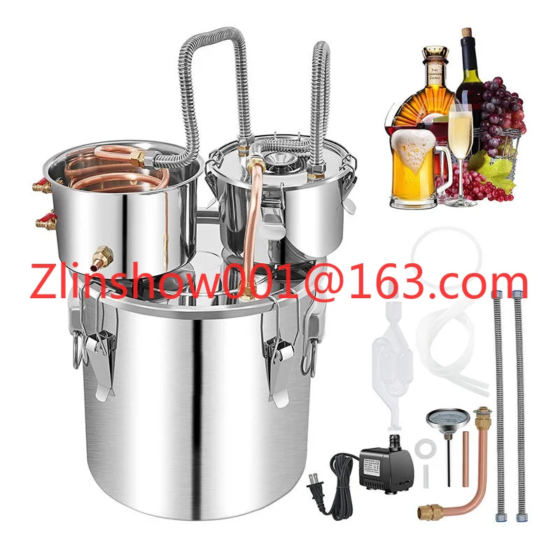 Ethanol Whiskey Beer Water Alcohol Distiller Equipment Alcohol Kits Home Use Brandy Whiskey Distillers Home Brewing Machine
