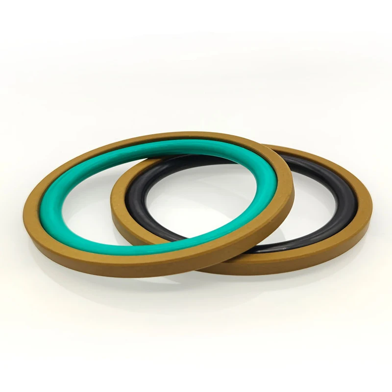 1Pcs Combination seal,Hydraulic Cylinder Reciprocating Seal STD Hole Shaft Two-Way Piston Rod Combination Wear Ring FKM