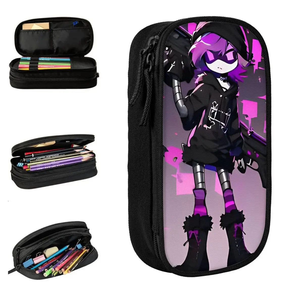 Murder Drones Uzi Doorman Doll Pencil Cases Pencil Pouch Pen Holder Kids Pencil Bags School Supplies Gifts Stationery