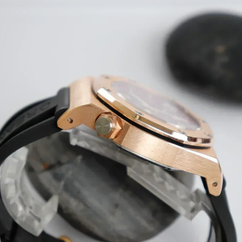 Hruodland W-002 Édition Limitée 43mm Solide Bronze Montre De Plongée Pour Hommes 9015 Mouvement Mécanique Saphir Clip Shoous Montres