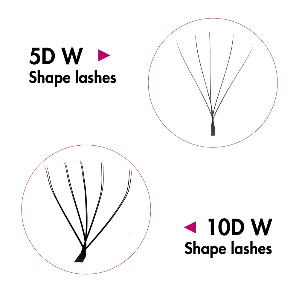 FADVAN-つけまつげエクステ,10D W字型,5d wつけまつげ,高密度,ダブルレイヤー