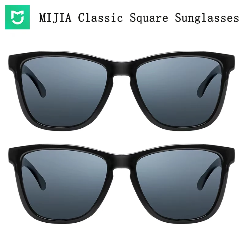 Original MIJIA Classic Square Sunglasses TAC Polarized Lenses Glasses Retro Light Frame Screwless UV Protection Driver Women Men