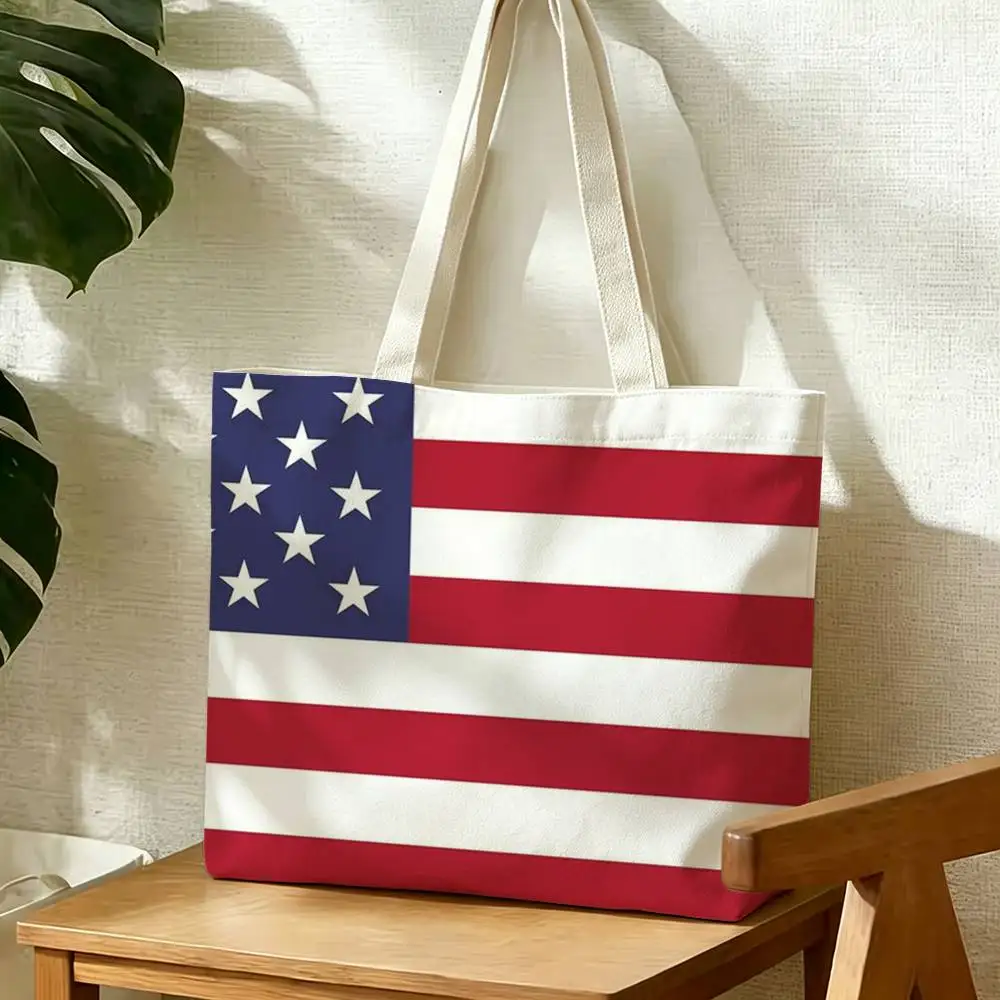 Global World Countries Flags Collection Storage Bags Double-Sided Print Large Tote Bag Durable Beach Picnic Foldable Gift Eco