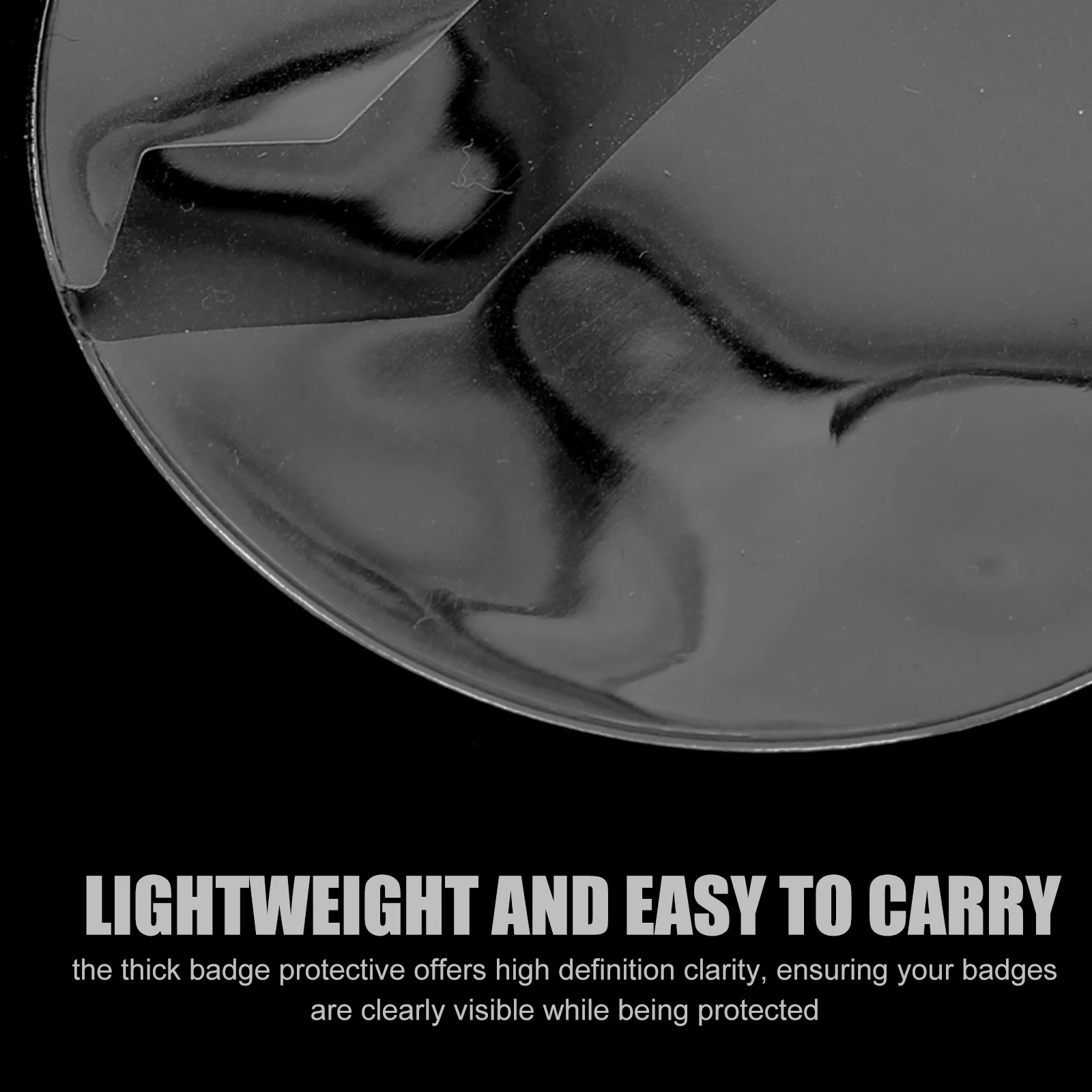 60Pcs Badge Protective Sleeves High Transparency Thick Clear Covers Shockproof Badge Holder Case for Enamel Pins Button Pins