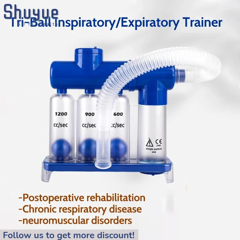 

Breath Exerciser Profession 3 Balls Breathing Trainer Lung Function Improve Trainer lung capacity Respiratory training device
