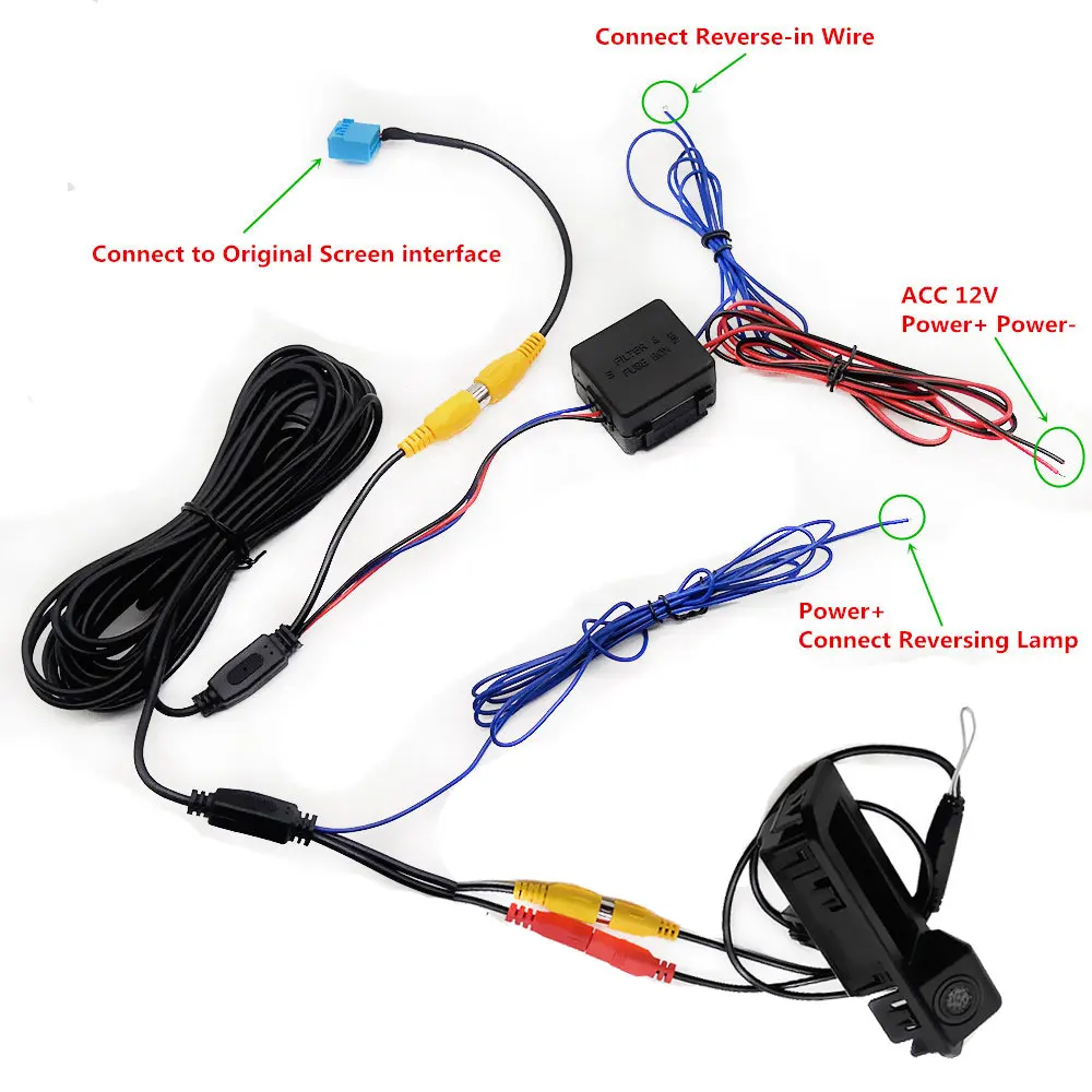 HD Night Vision Car Rear View Backup Parking Camera For Volkswage Jetta MK7 Bora 2019 2020 2021 2022 & Original Factory Screen