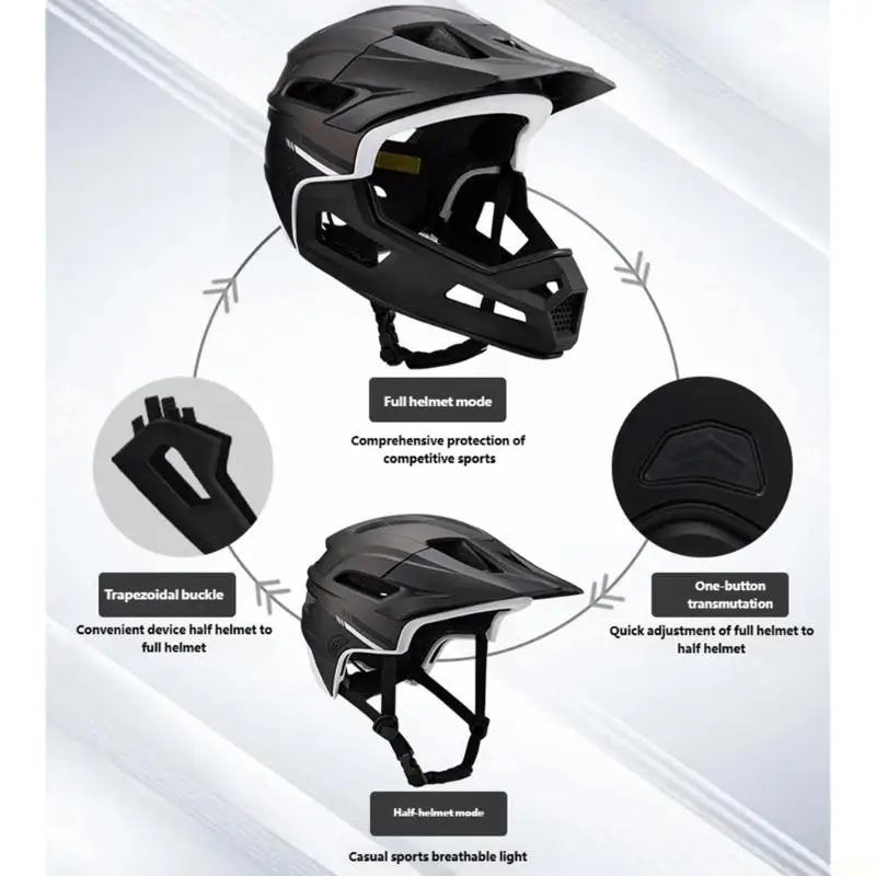 M5TC Breathable Off Road Helmet Removable Padding For Extreme Cycling Activity