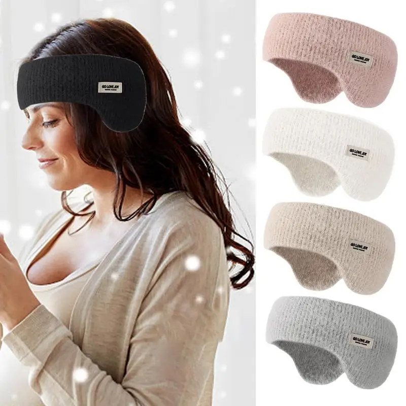 Soundproof Earmuffs For Sleeping Unisex Ear Warmer Winter Head Band Ski Ear Muff Earplugs Headband Hair Band Eyes Bandage