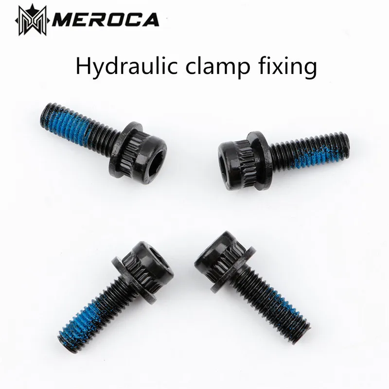 4pcs Bicycle hydraulic brake clamp mounting screw M6x18mm Hydraulic clamp fixing screw