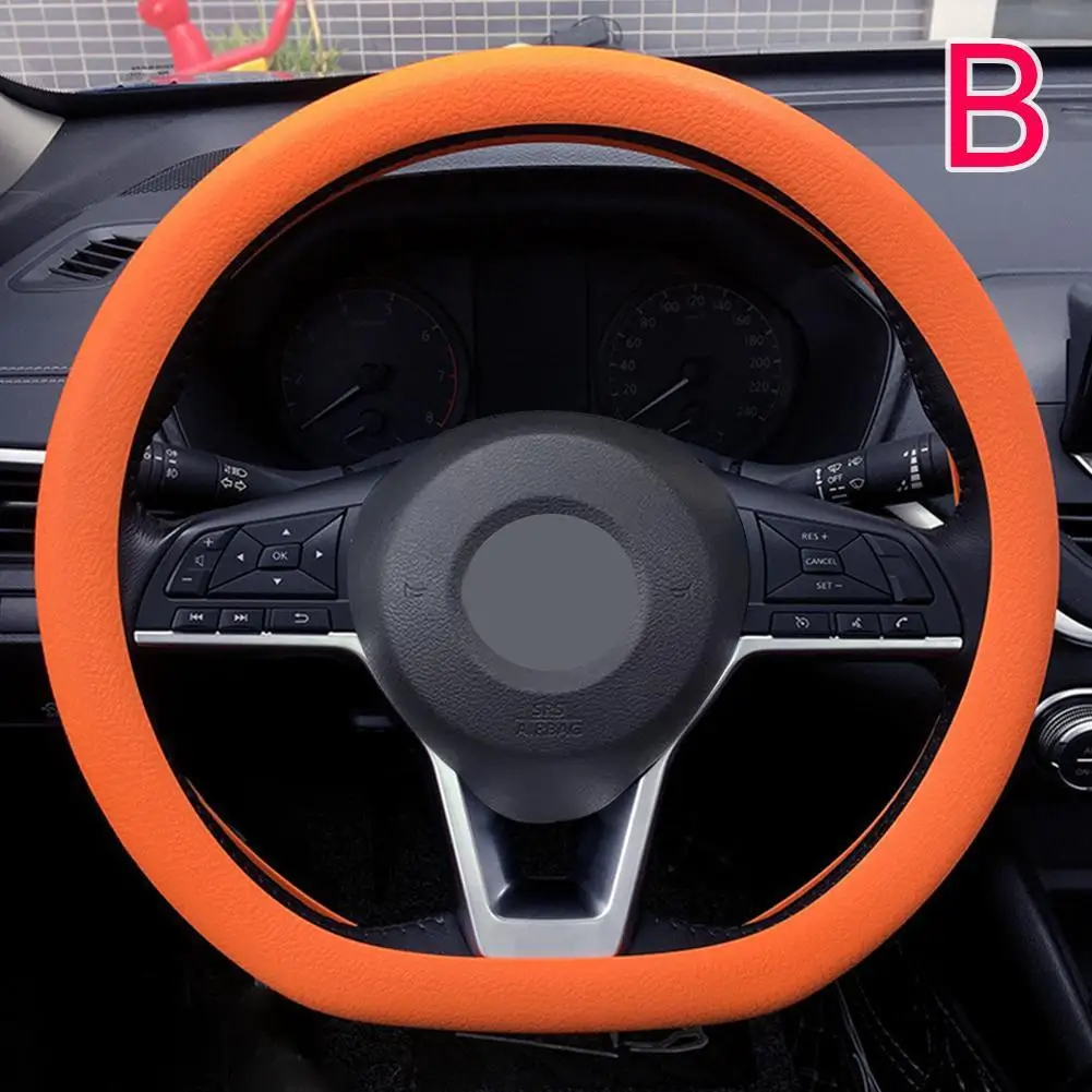 19-farbige Auto-Lenkradabdeckung aus Silikon für Sommermode, schweißabsorbierend, rutschfeste Griffabdeckung, allgemeine DIY-Teile – Detail 29