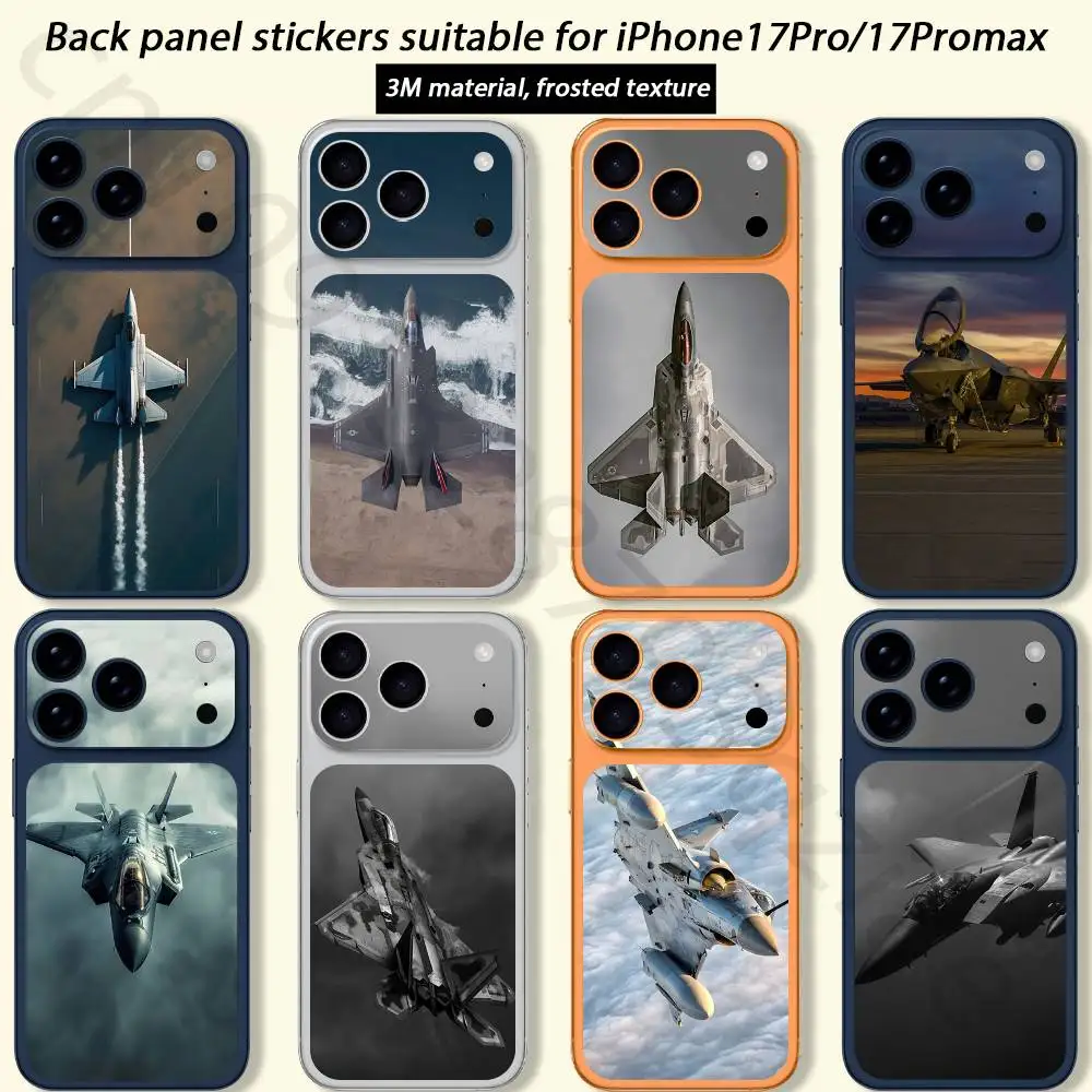

Fighter jets take off For iPhone 17 pro Max /17 pro Full Cover Decal Skin Wrap 3D Colorful Rear Protective Sticker Film