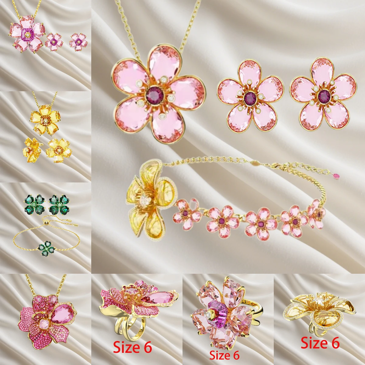 2026 New Arrival Sparkling Inlaid Pearl Statement Set for Her,Social Event Center Glow