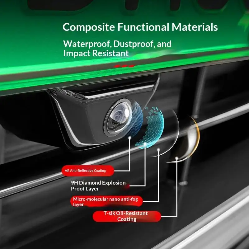 2PCS Universal Car Camera Lens Protector Waterproof 360° Rear View Backup Camera Cover Guard Accessories