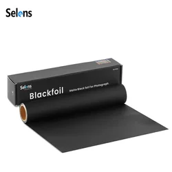 Selens Double-sided Matte Film Paper Roll Black Foil For Photography Light Shaping And Masking Light Leaks Photography Props