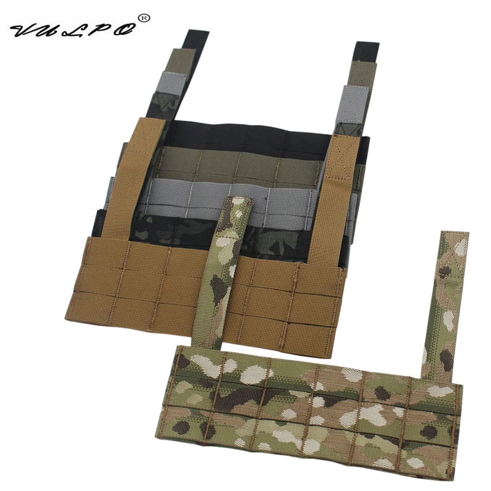 VULPO Tactical Vest EUD Bridge Molle Panel For D3CRM D3CRX Vest Chest Rig Modular Expansion Accessories