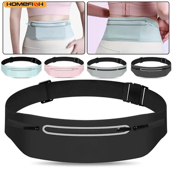 HOMEFISH Waterproof Running Waist Pack Adjustable Belt Men Women Slim Running Bags Portable Outsides Jogging Gym Sports – view 1
