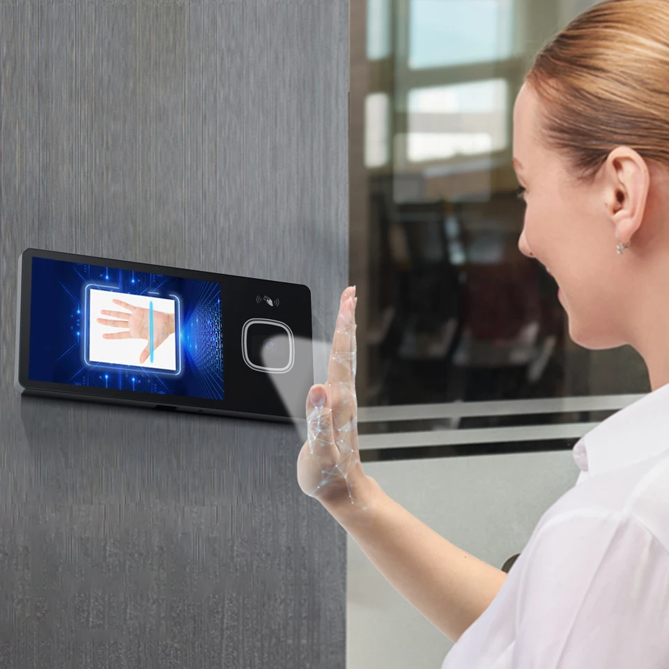 

Free SDK Palm Vein Recognition Scanner Employee Attendance Intelligent Biometric Access Control Android 13 Touch Screen