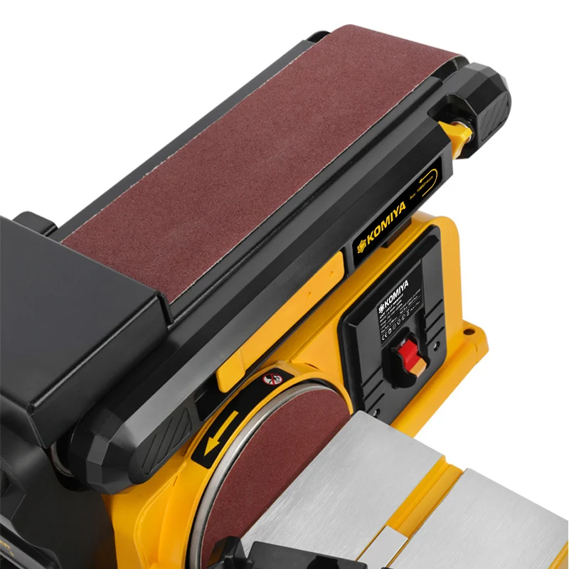 KOMIYA Belt Sander Disc Sander 4X6 Inch Disc Bench Sanding Adjustable table Belt Sander machine Combination for Word working