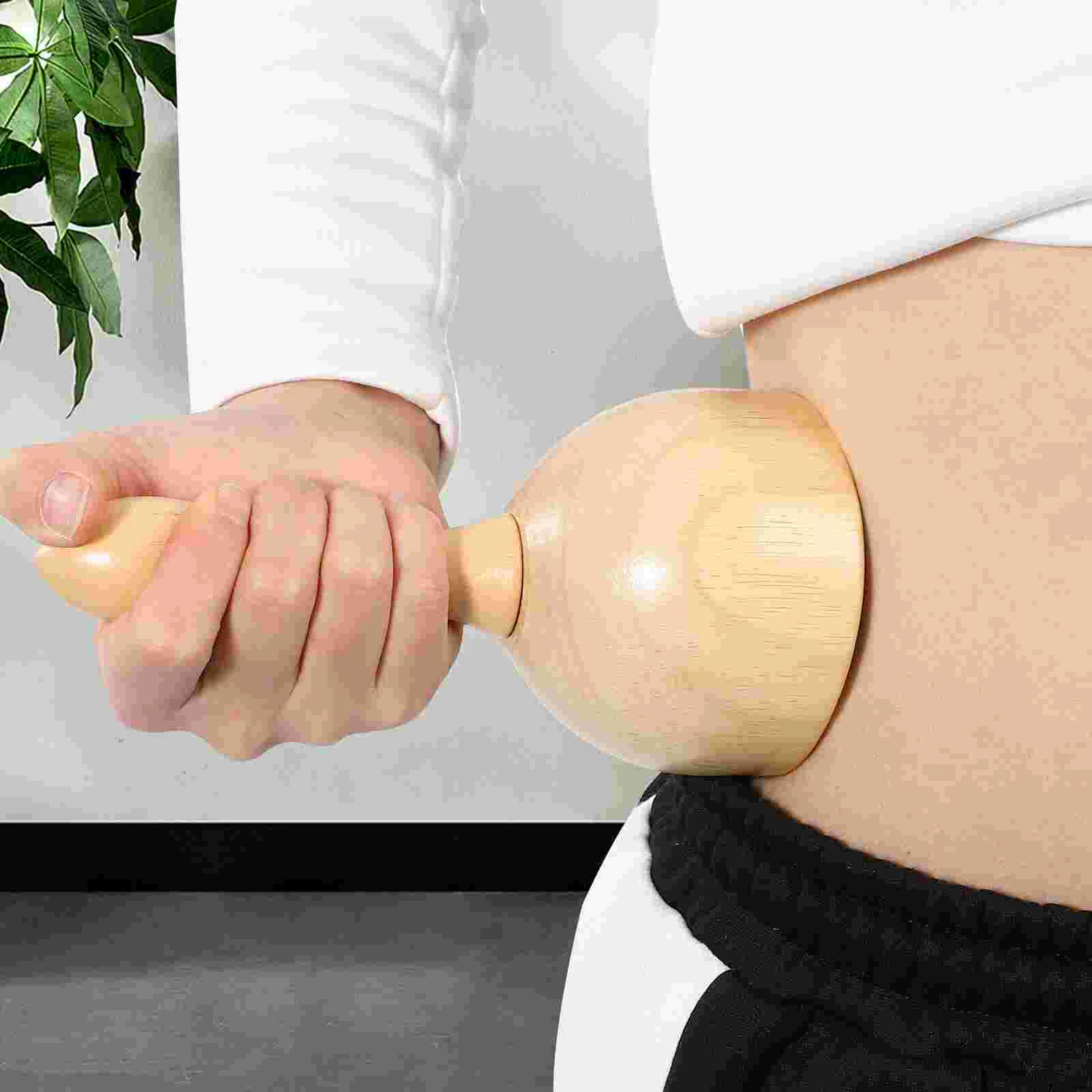 6 ชิ้นไม้ชุดเครื่องมือนวดไม่มีรอยแตกล้อเลื่อน Roller Stick Therapy บรรเทาความเมื่อยล้า Body Shaping การไหลเวียนโลหิต